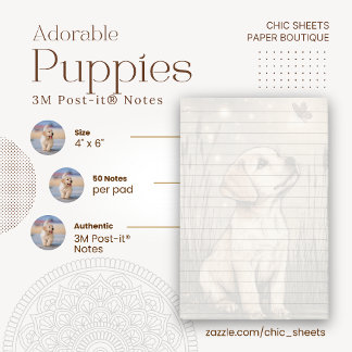 Adorable Puppies 3M Post-it® Notes