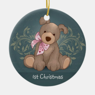 Adorable Puppy Customised Christmas Ornament