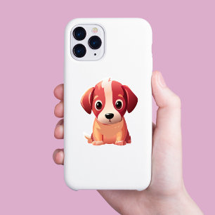 Adorable Puppy Decorative Sticker