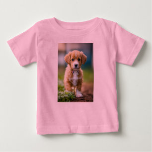 "Adorable Puppy Full of Joy" Baby T-Shirt