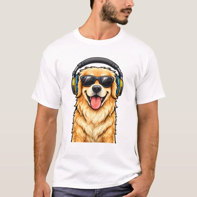 Adorable Puppy Graphic Tee for Dog Lovers (Front)