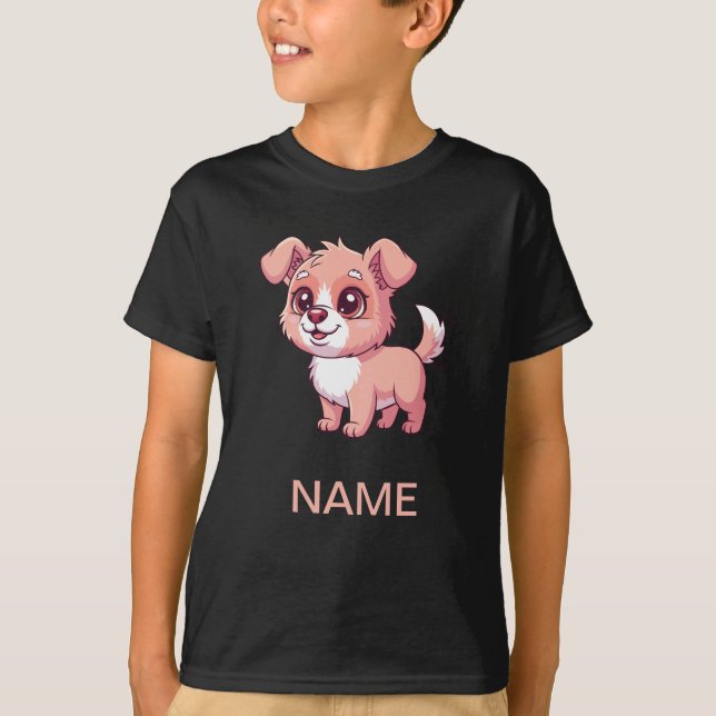 Adorable Puppy Kids' T-Shirt (Front)
