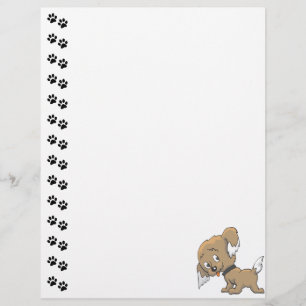 Adorable Puppy Letterhead