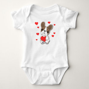 Adorable Puppy Love Baby Bodysuit - Cute Dog with 