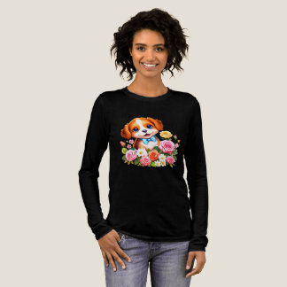 Adorable Puppy with Colourful Ball - Dog Dogs for Tri-Blend Shirt