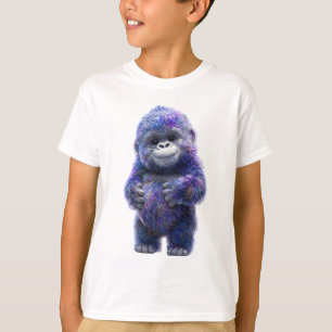 Adorable Purple Cosmic Gorilla Kids T-Shirt