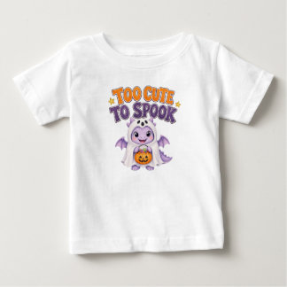 Adorable Purple Ghost Dragon Baby Halloween T-Shirt