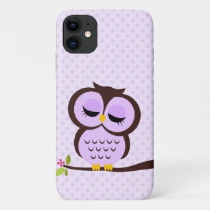 Adorable Purple Owl Case-Mate iPhone Case