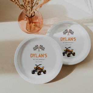 Adorable Quad Bike Paper Plate