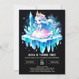 Adorable Queen Princess Birthday Invitation