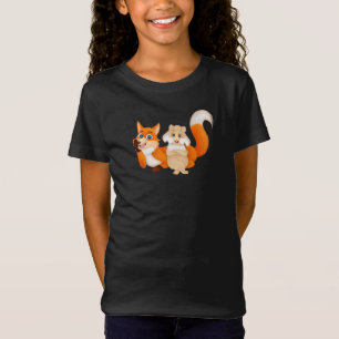 Adorable Rabbit and Fox Tee