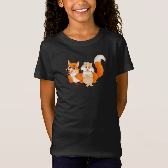 Adorable Rabbit and Fox Tee (Front)