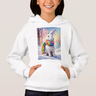 Adorable Rabbit Design on Cosy White sweatshirts
