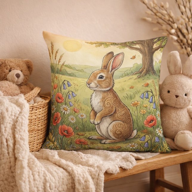 Adorable Rabbit Forest Animals  Cushion (Creator Uploaded)