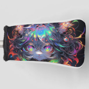 Adorable Rainbow Catgirl Furry Anime Golf Head Cover