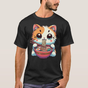 Adorable Ramen Kitty - Cute Noodle Cat T-Shirt