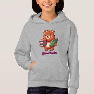 Adorable Reading Bear with Books