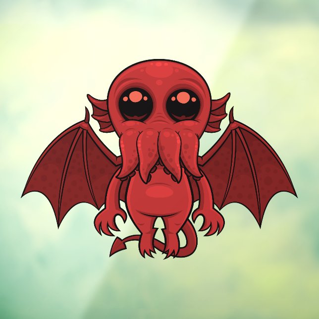 Adorable Red Cthulhu Sea Monster (Sheet 3)