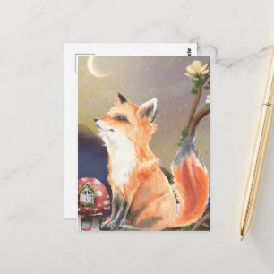 Adorable Red Fox Postcard