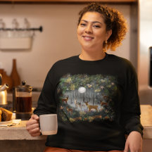 Adorable Reindeer At Night