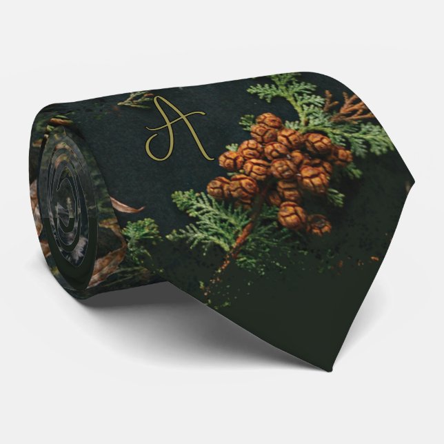 Adorable Reindeer At Night Tie (Rolled)