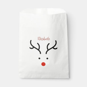 Adorable Reindeer Face,Bokeh   Favour Bags