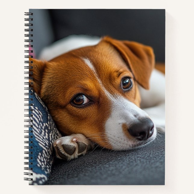 Adorable Resting Dog Notebook (Front)
