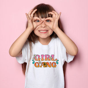 Adorable Retro "Girl Gang" Toddler T-Shirt