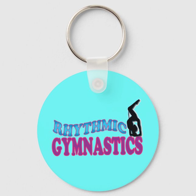 Adorable Rhythmic Gymnastics Gifts Key Ring (Front)