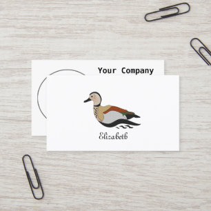 Adorable Ringed Teal Duck Swimming Business Card