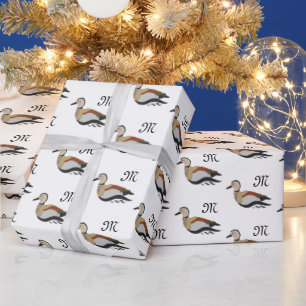 Adorable Ringed Teal Duck Swimming Wrapping Paper