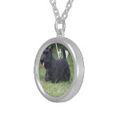 Adorable Scottish Terrier Silver Plated Necklace (Front Right)