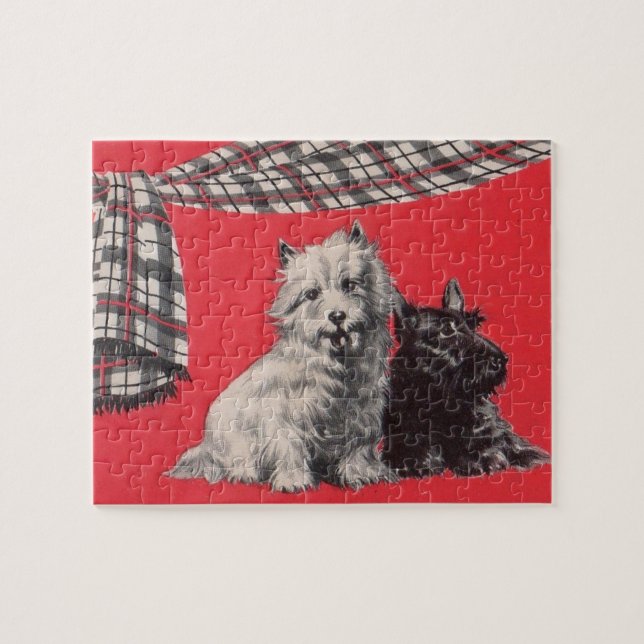 adorable Scottish terriers Jigsaw Puzzle (Horizontal)