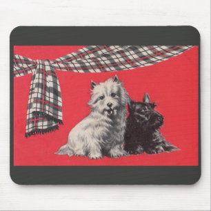 adorable Scottish terriers Mouse Pad