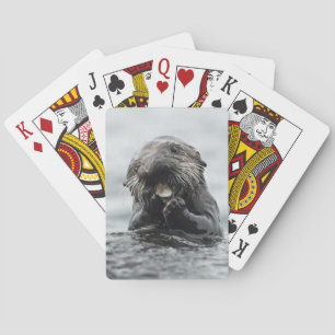Adorable Sea Otter Playing Cards
