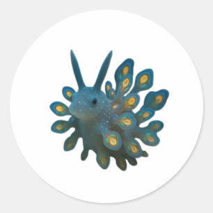 Adorable Sea Sheep Nudibranch Sticker - Cute Marin