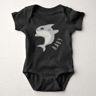 Adorable Shark Baby Bodysuit