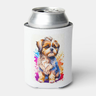 Adorable Shih Tzu Can Cooler