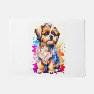 Adorable Shih Tzu Doormat