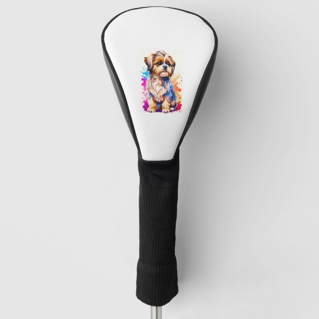 Adorable Shih Tzu Golf Head Cover (Front)