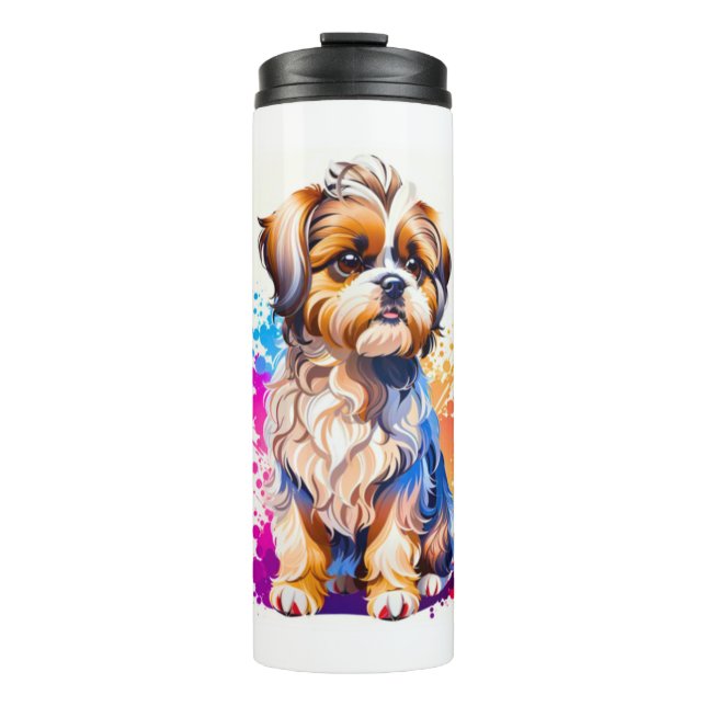 Adorable Shih Tzu Thermal Tumbler (Front)