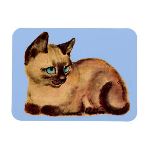 adorable Siamese cat kitten Magnet
