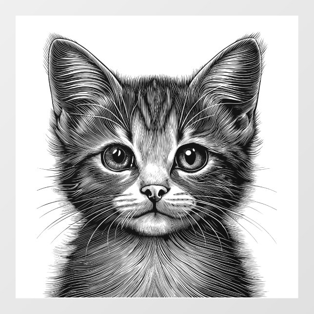 Adorable Sketch of Young Cat   (Sheet)