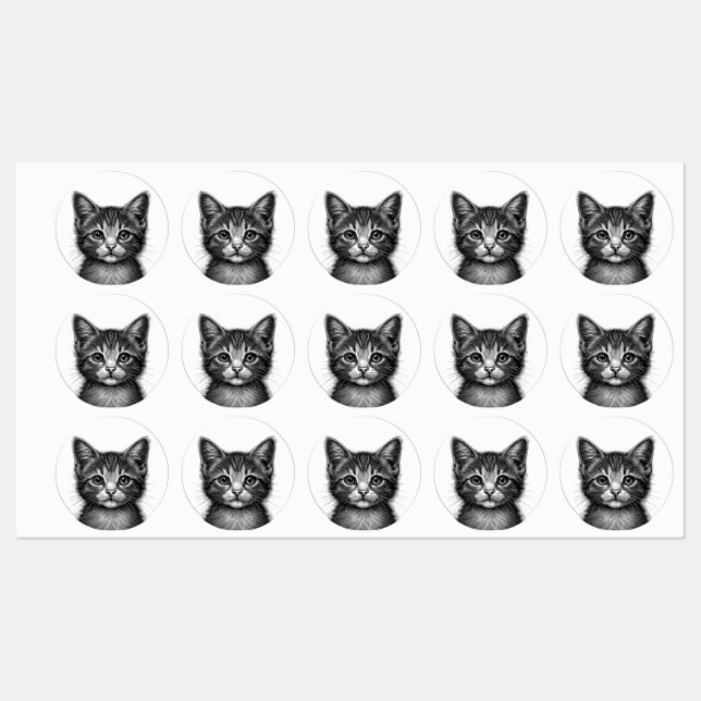 Adorable Sketch of Young Cat   (Sheet)