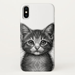 Adorable Sketch of Young Cat Case-Mate iPhone Case