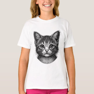 Adorable Sketch of Young Cat T-Shirt