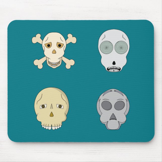 Adorable Skulls Collection Mouse Pad (Front)