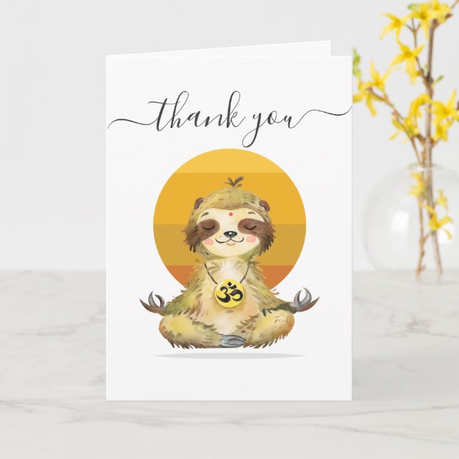 Adorable Sloth Cards for Every Occasion! (Yellow Flower)