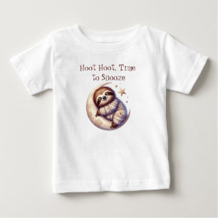 Adorable Sloth & Moon Baby cloth T-Shirt