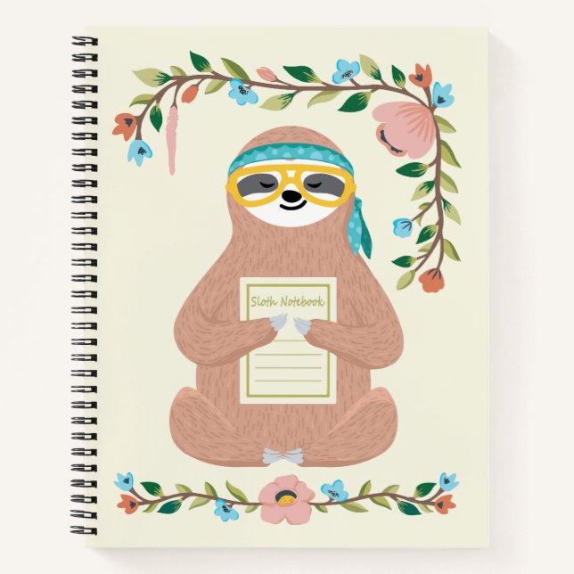 Adorable Sloth Notebook (Front)